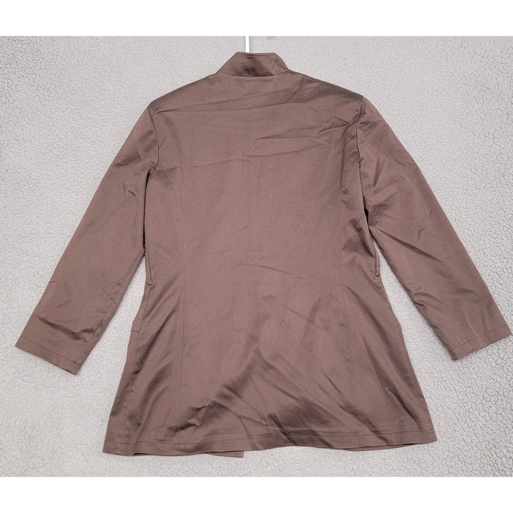 St John Jacket Womens Small Brown Sport Structured Gold Button Military‎ Pockets - Picture 5 of 16